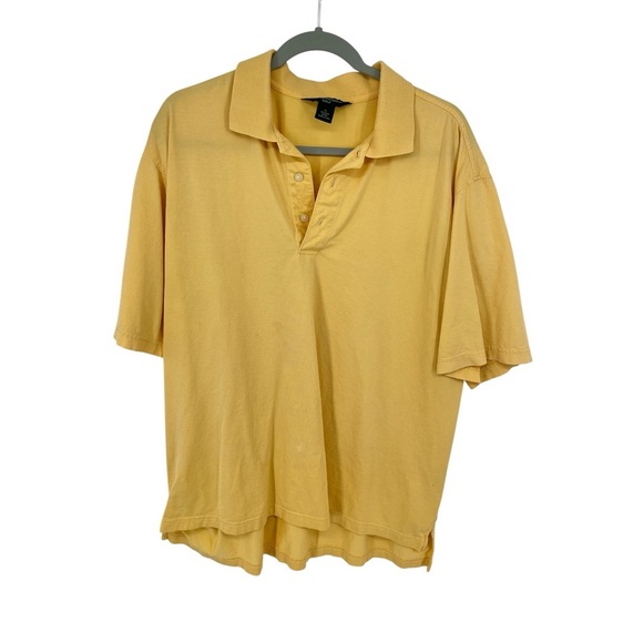 Brooks Brothers Golf Butter Yellow Short Sleeve Polo Shirt XL Breathable Casual - Picture 1 of 6